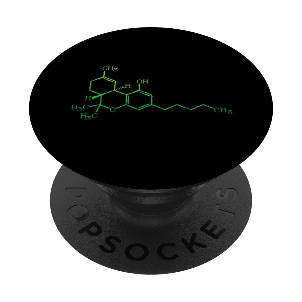 THC Cannabis Marijuana Medicine Chemical Formula PopSockets Standard PopGrip