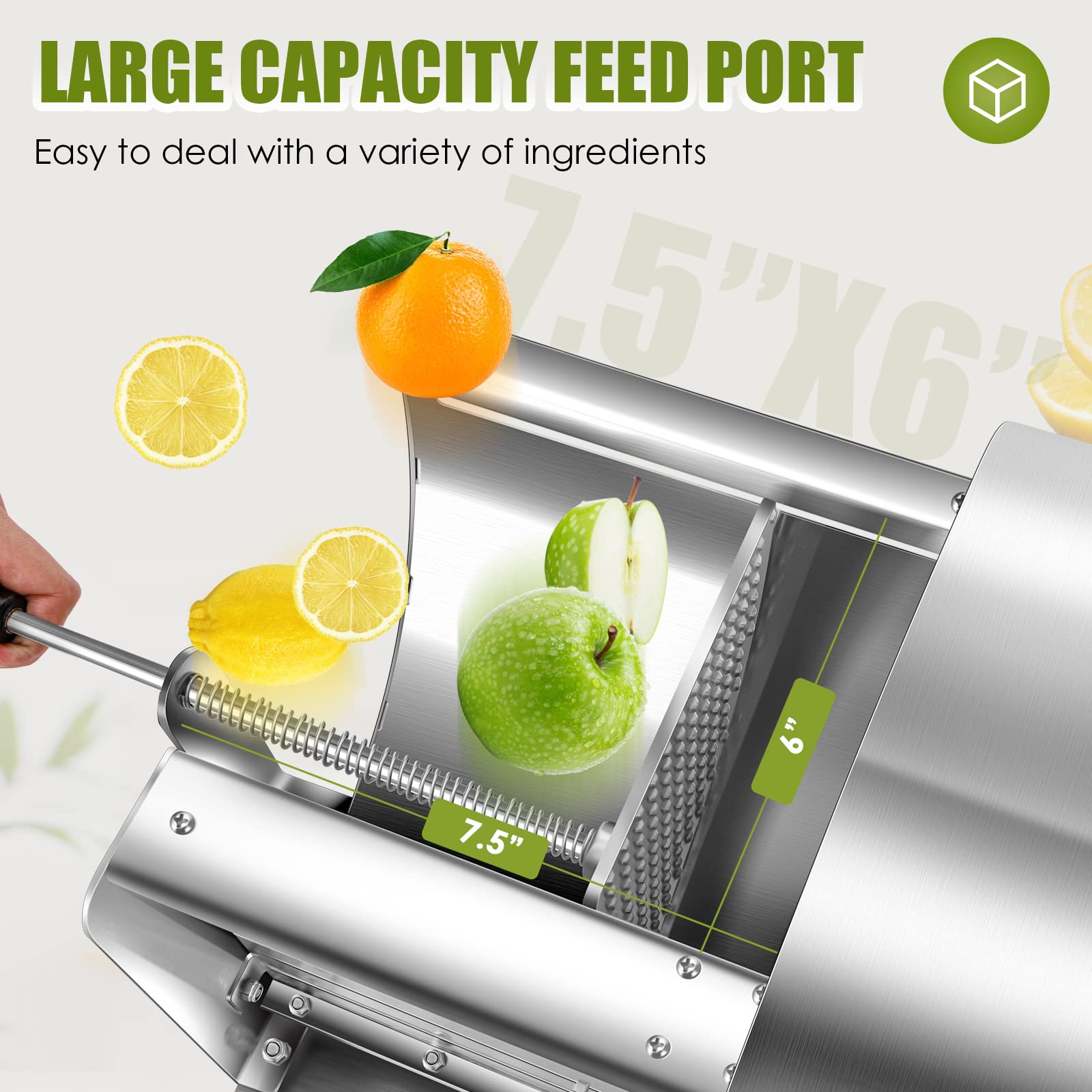 NEWTRY Commercial Vegetable Slicer Manual Potato Slicing Machine Fruit Cutter Onion Slicer 0-15/32 inch Stainless Steel