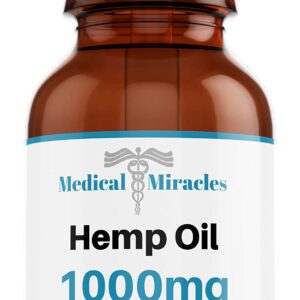 Medical Miracles Hemp Oil - Relief, Quick Healing, Maximum Strength, 100% Natural Tincture May Relieve Muscle, Joint, Knee, Nerve | Fast Acting, Extreme Power (1000mg Hemp Oil)