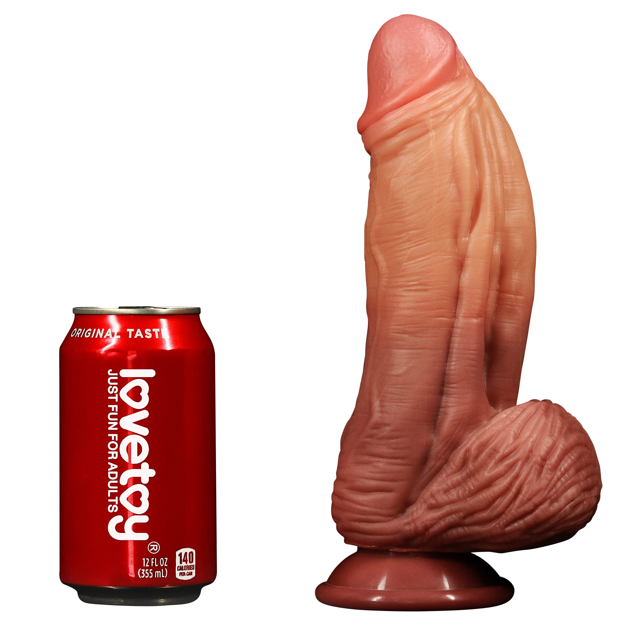 lovetoy 10" Monster Dildo with Dual Density Big Anal Dildo Large Dildo Realistic Huge Suction Cup Dildo Giant Anal Toy Anal Plugs Large Strap On Dragon Thick Dildo Sex Toys for Her