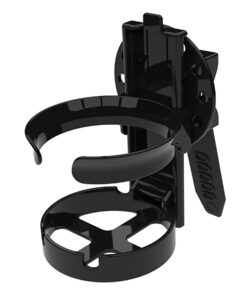 mobility cup holder for adults - portable drink holder for wheelchair - compatible with walker, rollator, transport chair or scooter - easy to install, removable, adjustable & foldable cup carrier