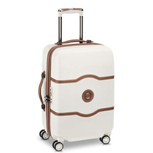 DELSEY Paris Chatelet Hard+ Hardside Luggage with Spinner Wheels, Champagne White, 2 Piece Set 21/28