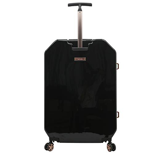 kensie Women's Gemstone Luggage, Black, 2 Piece Set (28"/20")