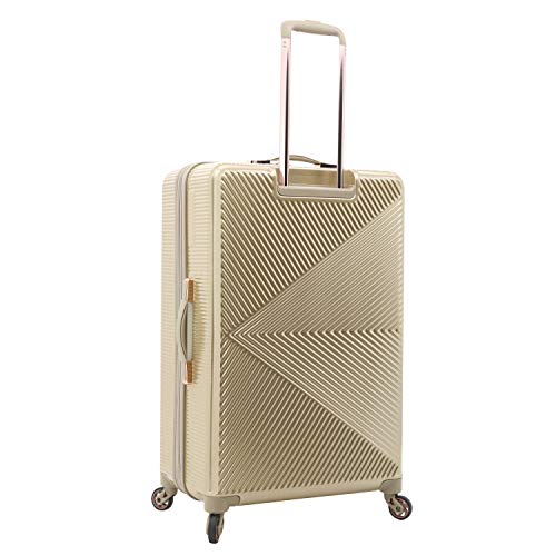 kensie Women's Dawn Hardside Spinner Luggage, Pale Gold, 3-Piece Set (20/24/28)