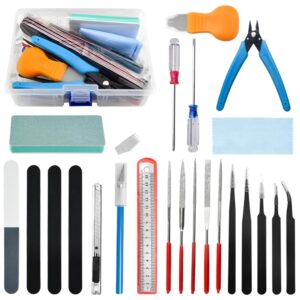 WMYCONGCONG 24 PCS Gundam Model Tools Kit Hobby Building Tools Craft Set for Basic Model Building, Repairing and Fixing