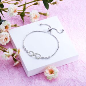 Mothers Day Gifts for Mom Women,Infinity Bracelets for Women,Birthday Jewelry Presents for Mom Wife from Daughter Son Husband