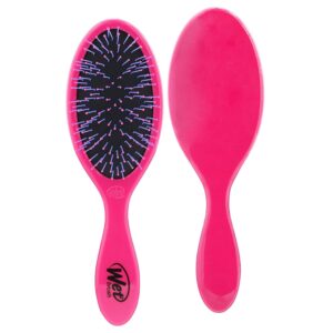 wet brush thick hair detangling brush, pink - ultra-soft intelliflex bristles glide through tangles with ease - pain-free detangler for all hair types, wet & dry hair