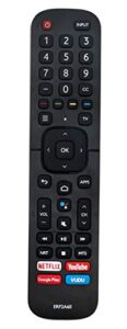 erf2a60 voice remote control replacement compatible with hisense 4k uhd smart led tv 55q9809 55h9809 65q9809 65h9070f 65h8030f 65h8050f 65h8090f 55h8030f 55h8050f 55h8090f 55h9040f 55h9050f 55h9070f