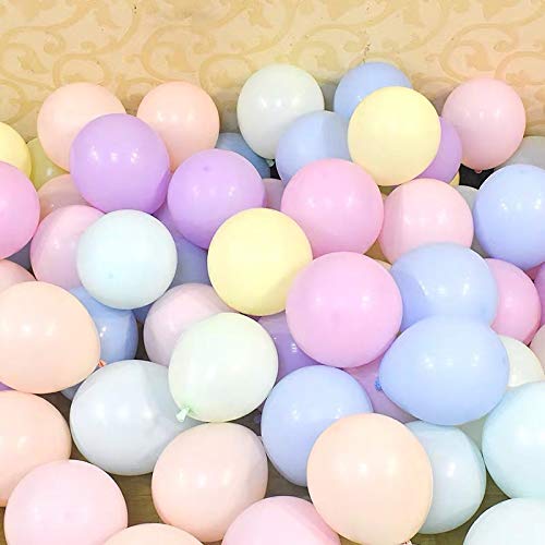 5 Inch Mini Pastel Balloons 200pieces Assorted Macaron Rainbow Party Balloons for Wedding Birthday Baby Shower aibushishou