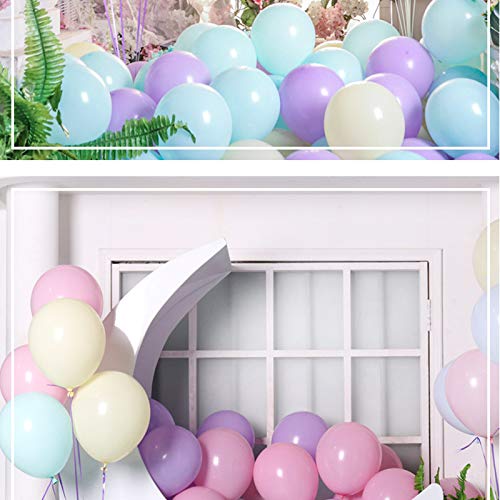 5 Inch Mini Pastel Balloons 200pieces Assorted Macaron Rainbow Party Balloons for Wedding Birthday Baby Shower aibushishou