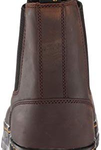 Dr. Martens Unisex Embury Chelsea Boot, Dark Brown Crazy Horse, 7 Women/6 Men