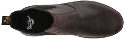 Dr. Martens Unisex Embury Chelsea Boot, Dark Brown Crazy Horse, 10 Women/9 Men