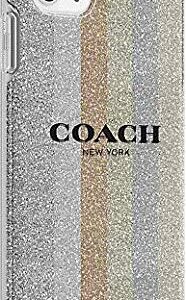 Coach Protective Case for iPhone 11- Glitter Americana Neutral Silver Glitter/Multi