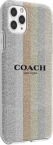 Coach Protective Case for iPhone 11- Glitter Americana Neutral Silver Glitter/Multi