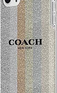 Coach Protective Case for iPhone 11- Glitter Americana Neutral Silver Glitter/Multi