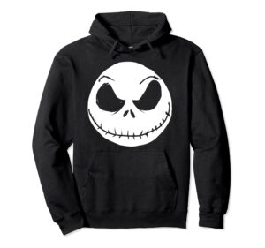 disney the nightmare before christmas jack skellington face pullover hoodie