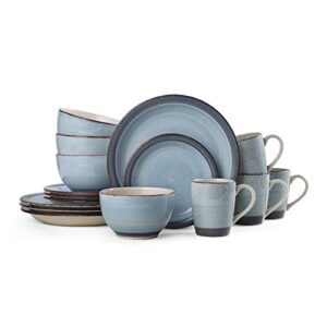 Pfaltzgraff Sadie 16-Piece Dinnerware Set, Blue