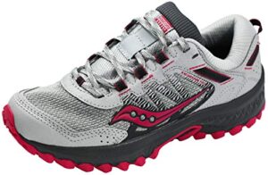 saucony versafoam excursion tr13 womens,grey/berry,8