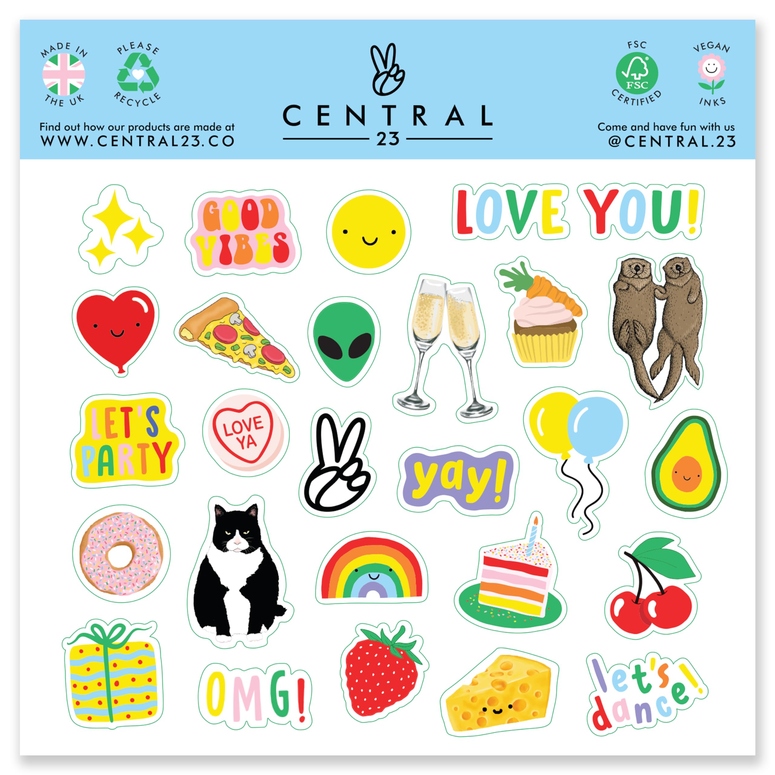 CENTRAL 23 - Funny Birthday Card - “Happy Pho-King Birthday” - For Men & Women Him Her Boyfriend Girlfriend Wife Husband Fiance Relationship Love - Comes with Fun Stickers