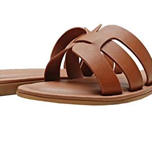 The Drop Women's Monika Sandal, Mocha, 5 B US