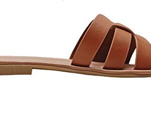 The Drop Women's Monika Sandal, Mocha, 5 B US