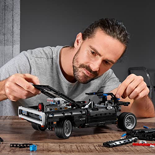 LEGO Technic Fast & Furious Dom's Dodge Charger 42111 Building Toy - Racing Car Model Building Kit, Iconic Movie Inspired Collector's Set, Gift Idea for Kids, Teens, and Adults Ages 10+