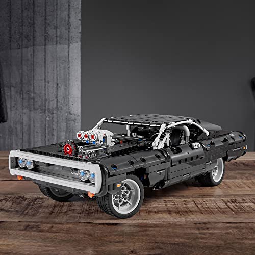 LEGO Technic Fast & Furious Dom's Dodge Charger 42111 Building Toy - Racing Car Model Building Kit, Iconic Movie Inspired Collector's Set, Gift Idea for Kids, Teens, and Adults Ages 10+