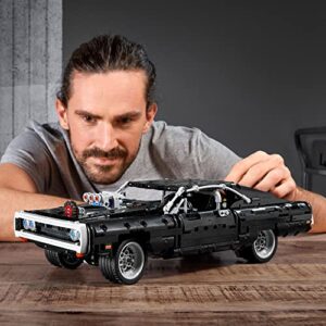 LEGO Technic Fast & Furious Dom's Dodge Charger 42111 Building Toy - Racing Car Model Building Kit, Iconic Movie Inspired Collector's Set, Gift Idea for Kids, Teens, and Adults Ages 10+