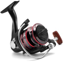 fishing reel, spinning reel, ultralight 5.2:1 gear ratio, 12 ball bearings, 39.5lb carbon fiber drag, reversible handle for left and right retrieve, perfect for freshwater and saltwater (h2000)