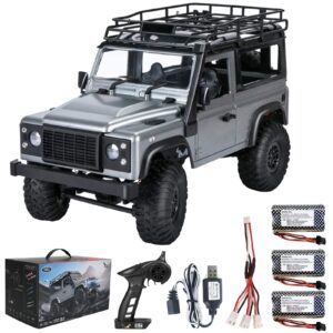 LEOSO MN 99s RC Cars Jeep 1/12 RC Crawler 2.4G RC Jeep RC Rock Crawler RC Truck 4x4 RC Car with 3pcs Upgraded 1300mah Battery for Adults 4WD Hobby RTR RC Drift Car Gifts