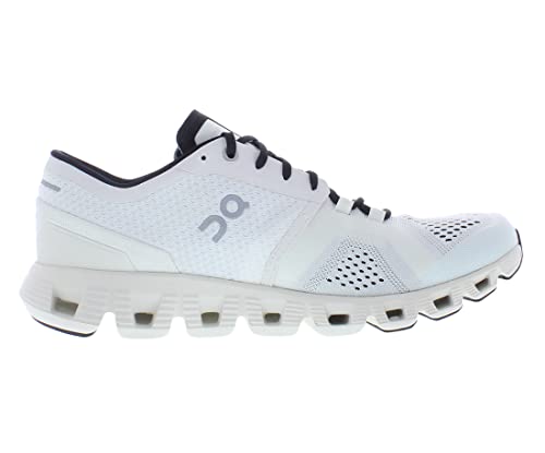 On Women's Cloud X Sneakers, White/Black, 8.5 Medium US