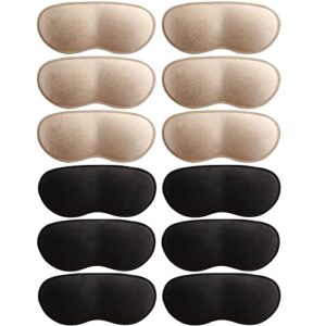 6 pairs heel cushion pads for shoes too big, shoe grips liners heel protectors for loose shoes, heel pain, blisters and rubbing, anti slip shoe filler make shoes fit tighter