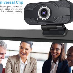 ZILINK FHD 1080P Webcam, Dual Stereo Microphone USB Webcam, Plug and Play, Privacy Cover, Widescreen and Light Correction PC Camera for Video Calls, Conference, Skype, YouTube, etc