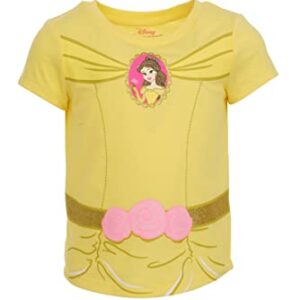 Disney Princess Infant Baby Girls 5 Pack Graphic T-Shirts Blue/Pink/Yellow 18 Months