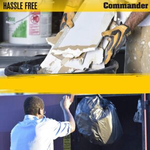 Commander 42 Gallon 3 MIL (eq) Heavy Duty Contractor Bags with Flap Ties - 32" x 46" - Pack of 20 - For Contractor, Industrial, & Outdoor