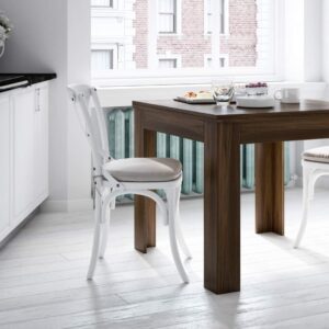 Mobili Fiver, Square extendable dining table, Eldorado, Rustic Wood, Made in Italy