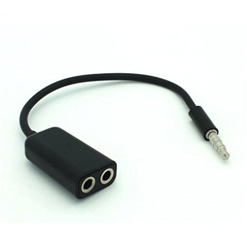 Headphones Splitter 3.5mm Earphone Adapter Dual Headset Port Audio Jack Adaptor Compatible with LG Tribute Royal