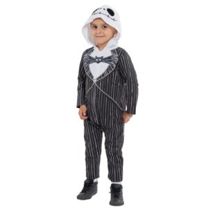 disney nightmare before christmas jack skellington infant baby boys zip up coverall 6-12 months