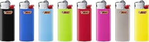 bic mini pocket lighter, classic collection, assorted unique lighter colors, 8 count pack of pocket lighters