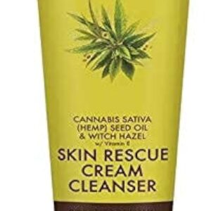 Cannabis Sativa (Hemp) Seed Oil & Witch Hazel Skin Rescue Cream Cleanser