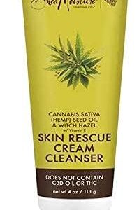 Cannabis Sativa (Hemp) Seed Oil & Witch Hazel Skin Rescue Cream Cleanser