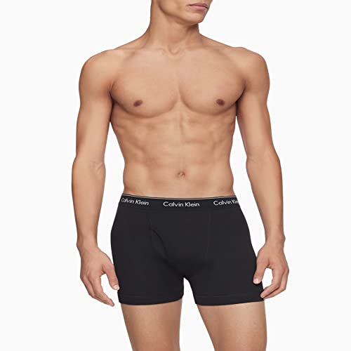 Calvin Klein Men's Cotton Classics 3-Pack Boxer Brief, 3 Black, L