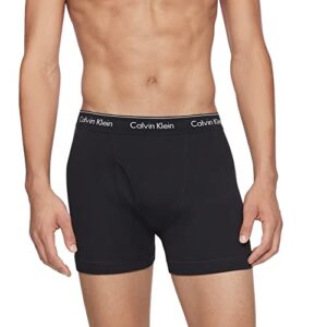 Calvin Klein Men's Cotton Classics 3-Pack Boxer Brief, 3 Black, L