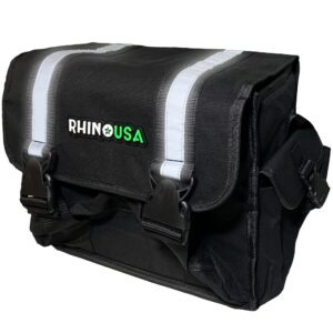 rhino usa recovery gear storage bag - ultimate recovery kit bag for organization in your vehicle - use with your tow strap, shackles, snatch block or anything you desire - guaranteed for life!