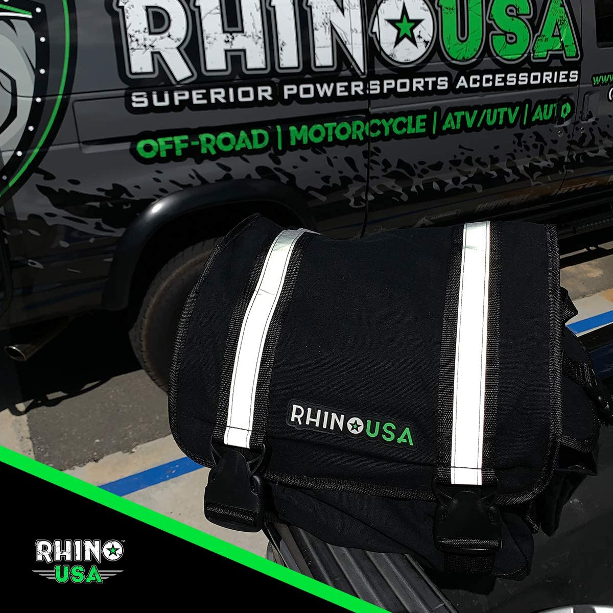 Rhino USA Recovery Gear Storage Bag - Ultimate Recovery Kit Bag for Organization in Your Vehicle - Use With Your Tow Strap, Shackles, Snatch Block or Anything You Desire - Guaranteed For Life!