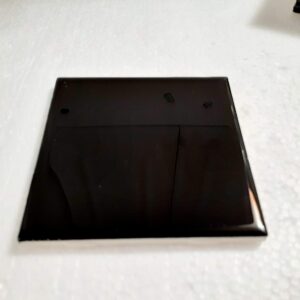 4 in Black Ceramic Tile 4.25 inch Shower Bathroom Kitchen Backsplash American Olean Gloss 4 1/4" Box 10 Piece