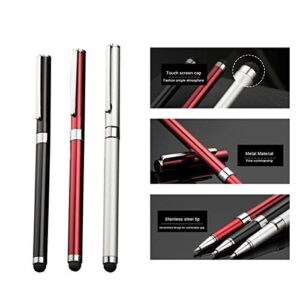 Pro Stylus Capacitive Pen Compatible withPlantronics BackBeat FIT 2100 Upgraded Custom High Precision Touch Full Size 3 Pack! (Black Silver RED)