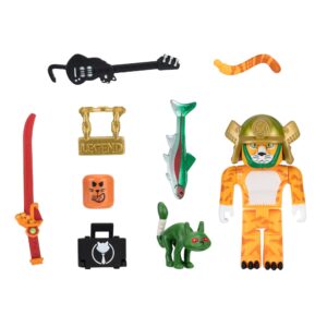 roblox avatar shop series collection - legend of cat figure pack [includes exclusive virtual item]