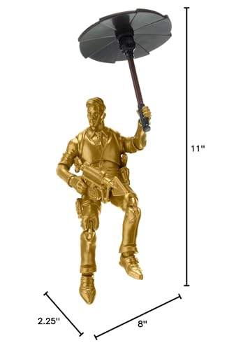 Fortnite Hot Drop1 Figure Pack, with 4-inch Midas-Gold Figure, Harvesting Tool, Umbrella, Back Bling, and Weapons