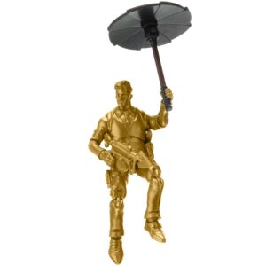 Fortnite Hot Drop1 Figure Pack, with 4-inch Midas-Gold Figure, Harvesting Tool, Umbrella, Back Bling, and Weapons